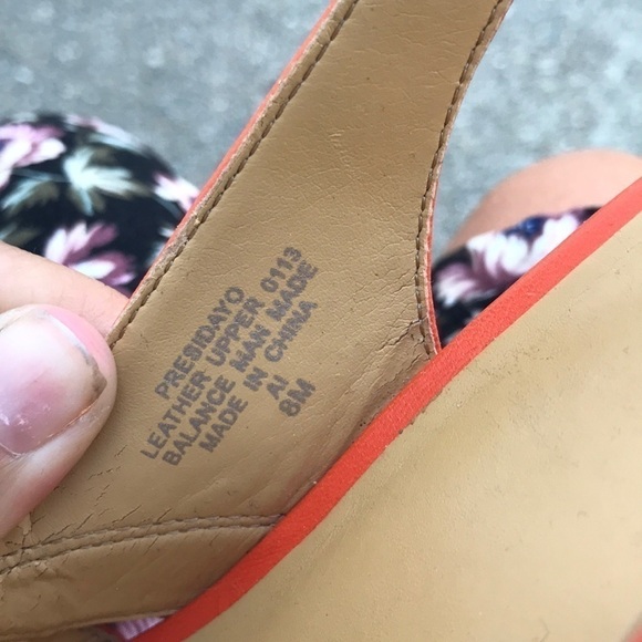 Nine West Presidayo orange cork stiletto - Picture 6 of 6